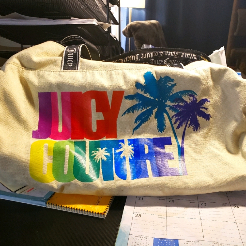 Juicy Couture canvas duffle bag
